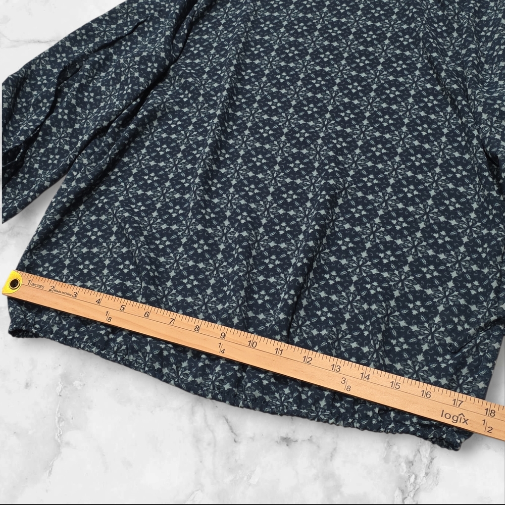 Finn & Grace Open Long Sleeve Patterned Blouse Shirt Top Size Small (S) B89 - Picture 7 of 10